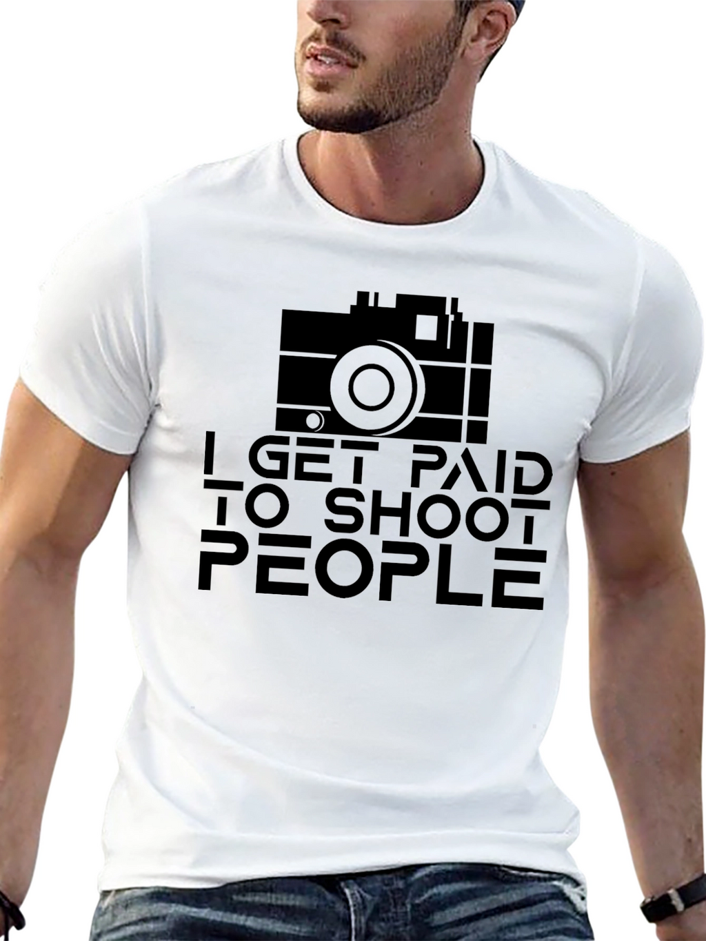 Photographers Tee - I Get Paid to Shoot People