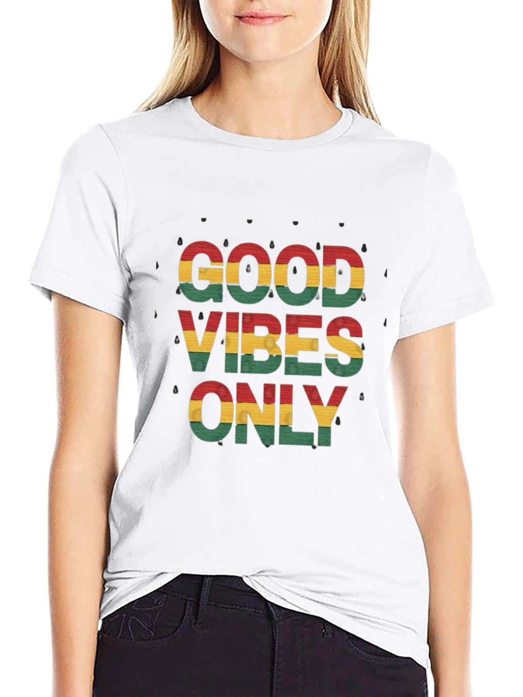 Good Vibes Only Graphic Tee - Reggae Inspired Style