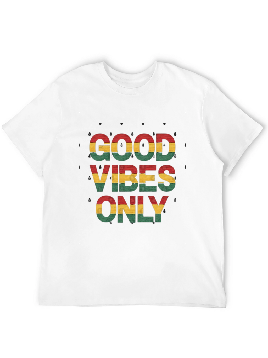 Good Vibes Only Graphic Tee - Reggae Inspired Style