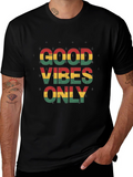 Good Vibes Only Graphic Tee - Reggae Inspired Style