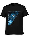 Electric Lion Graphic Tee - Mens Black T-Shirt