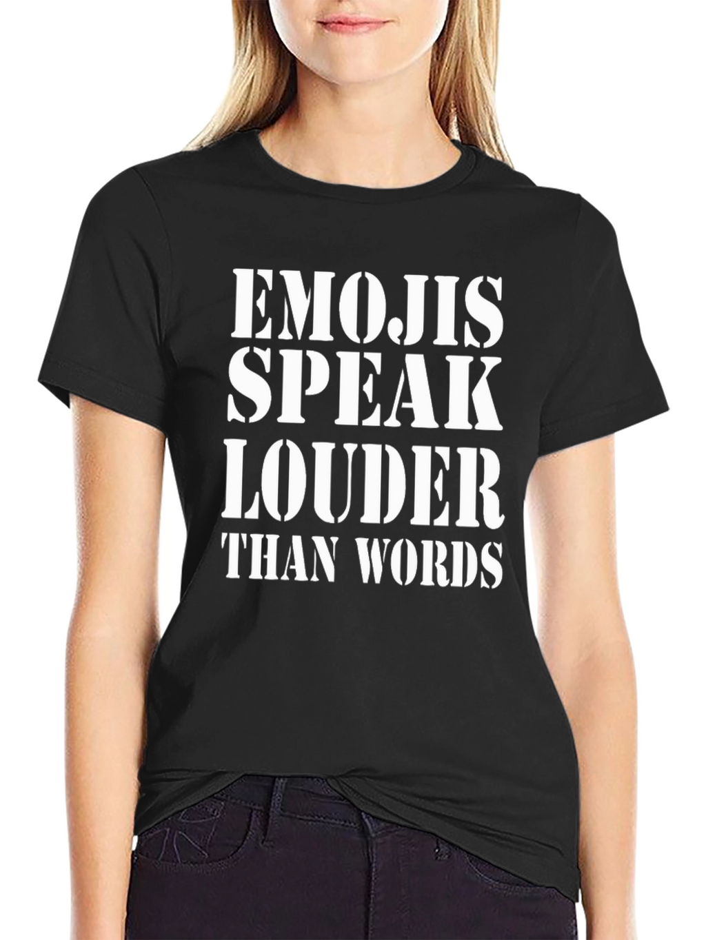 Emojis Speak Louder Than Words Graphic Tee