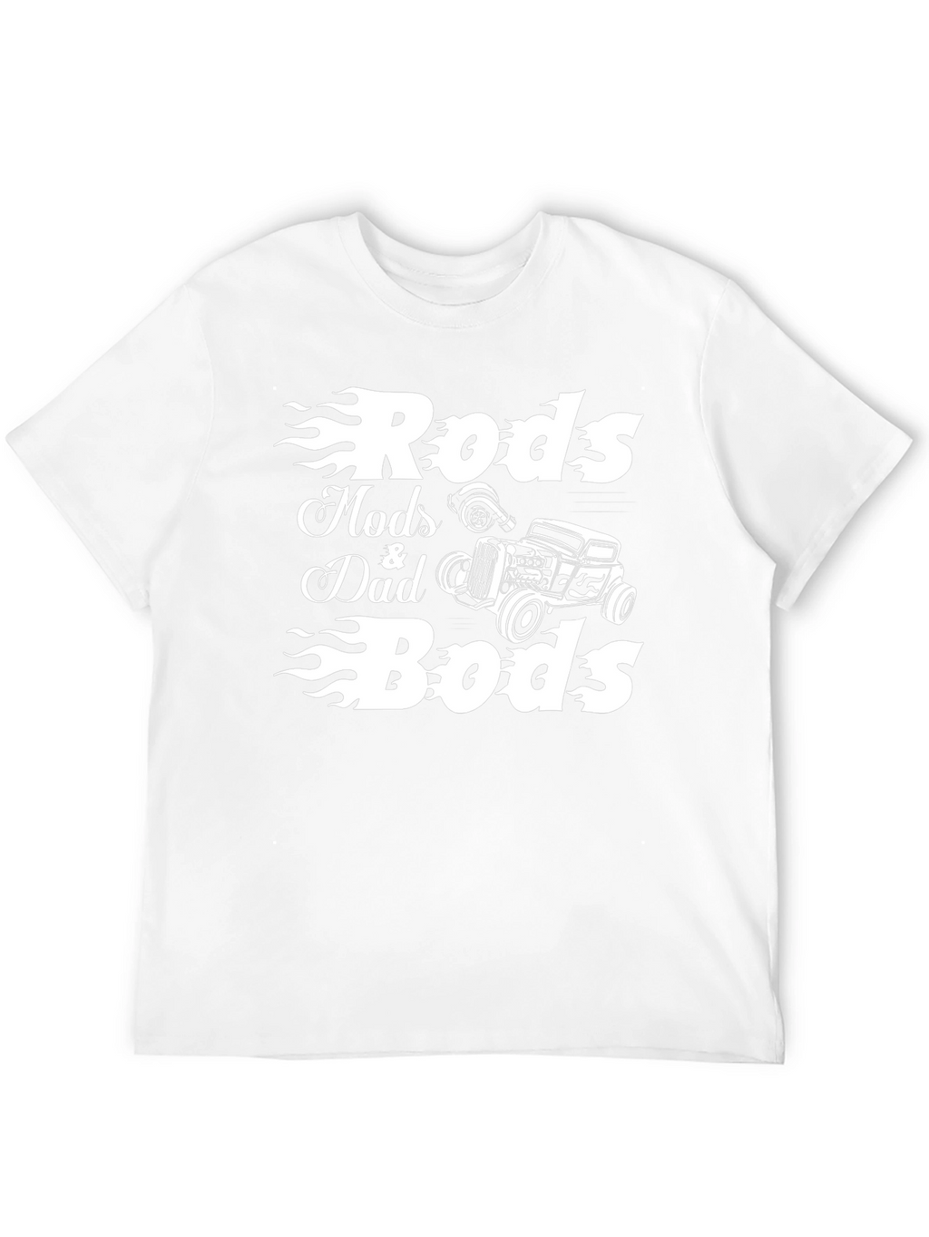 Rods Mods Dad & Bods Black Graphic T-Shirt