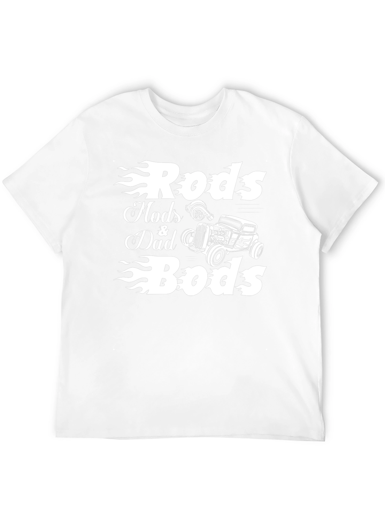 Rods Mods Dad & Bods Black Graphic T-Shirt