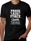 Proud Air Force Cousin Graphic T-Shirt