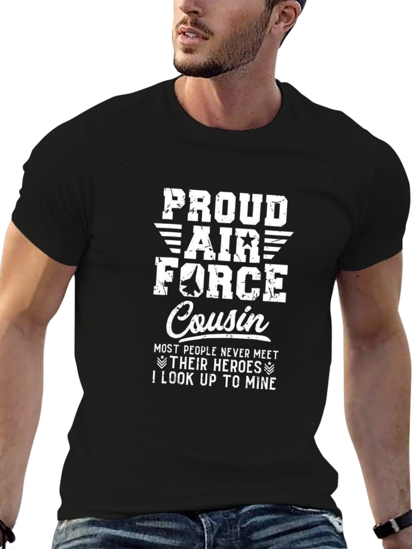 Proud Air Force Cousin Graphic T-Shirt