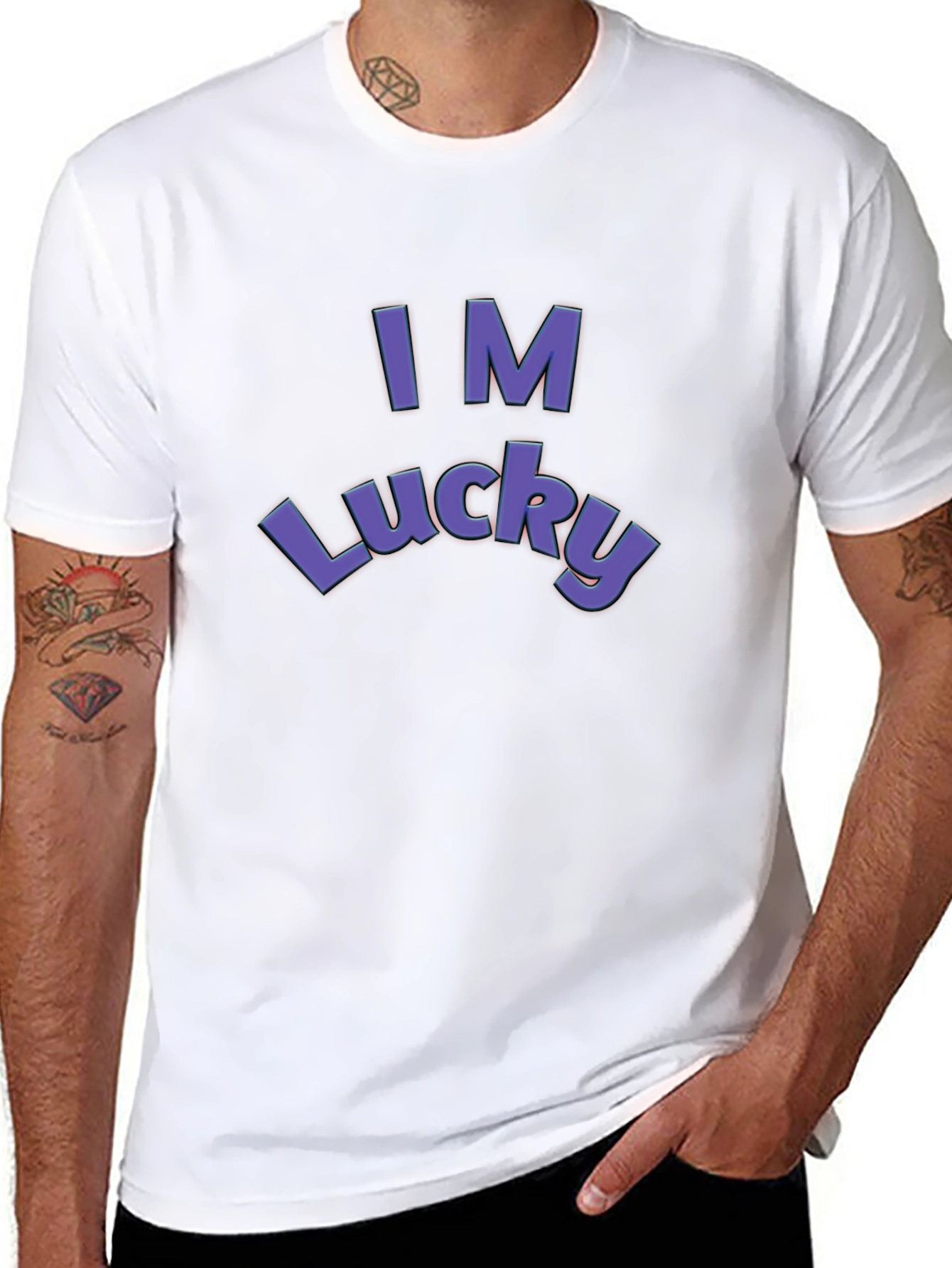 Im Lucky T-Shirt - Stylish Graphic Tee