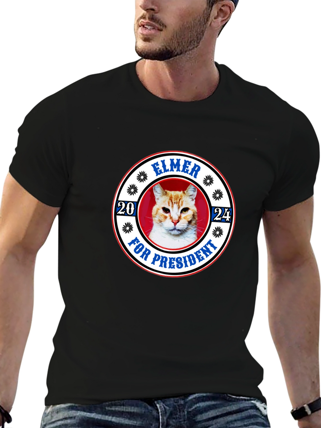 Elmer for President 2024 Cat T-Shirt