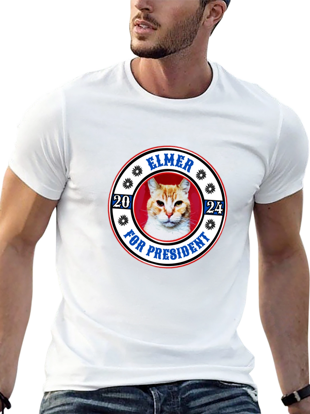 Elmer for President 2024 Cat T-Shirt