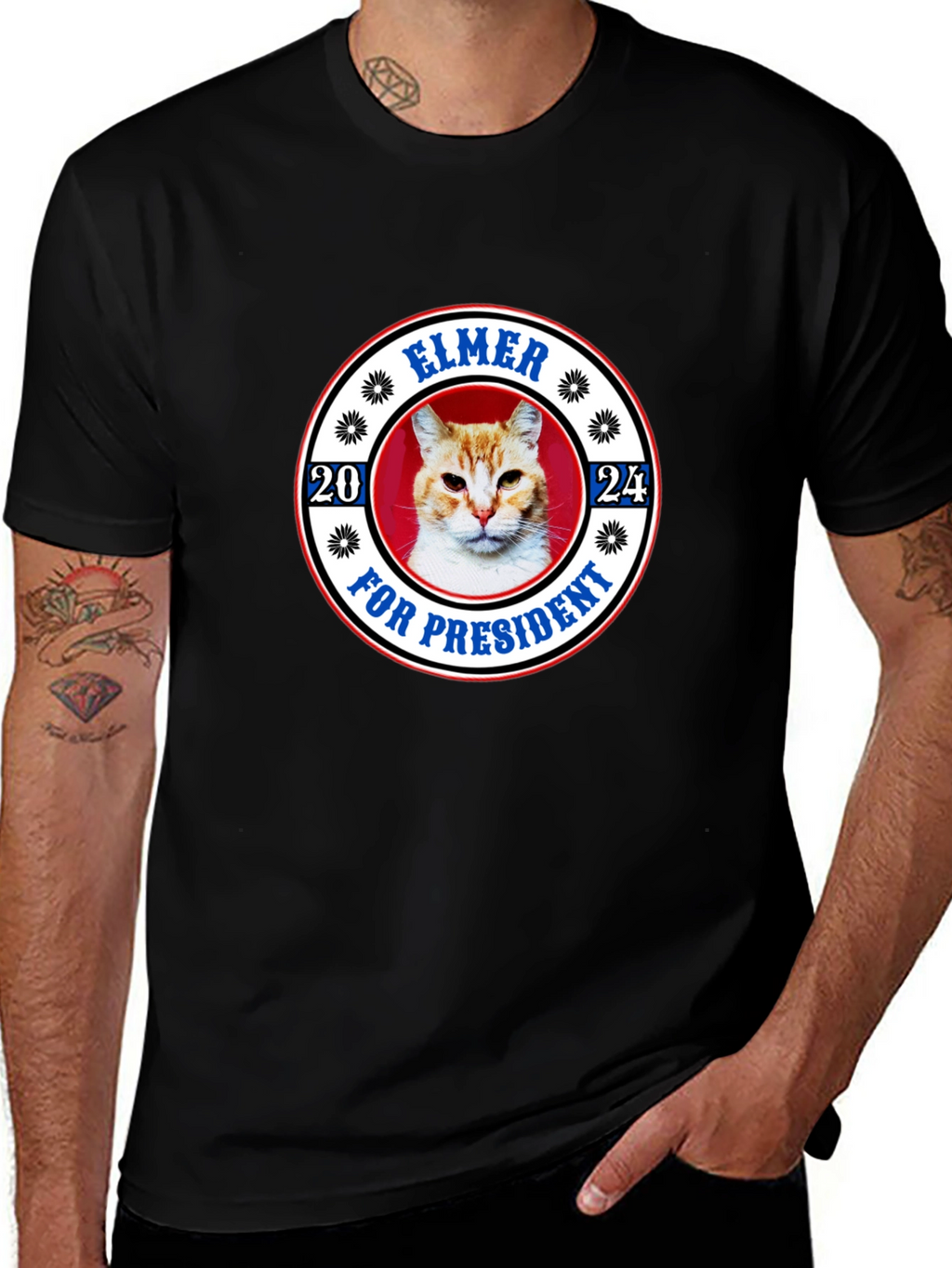 Elmer for President 2024 Cat T-Shirt