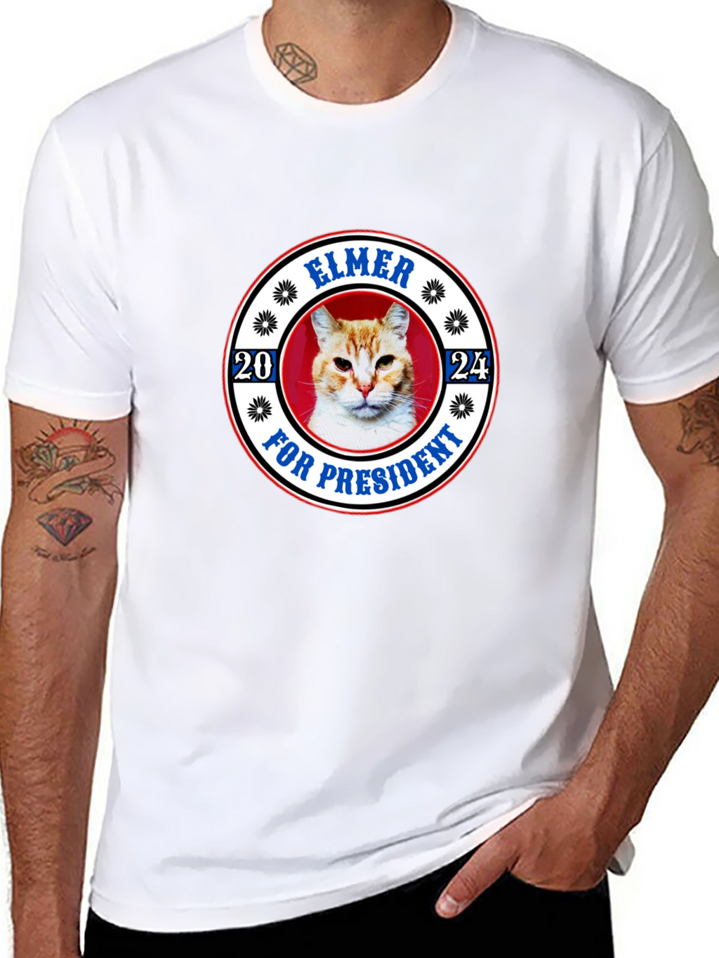 Elmer for President 2024 Cat T-Shirt