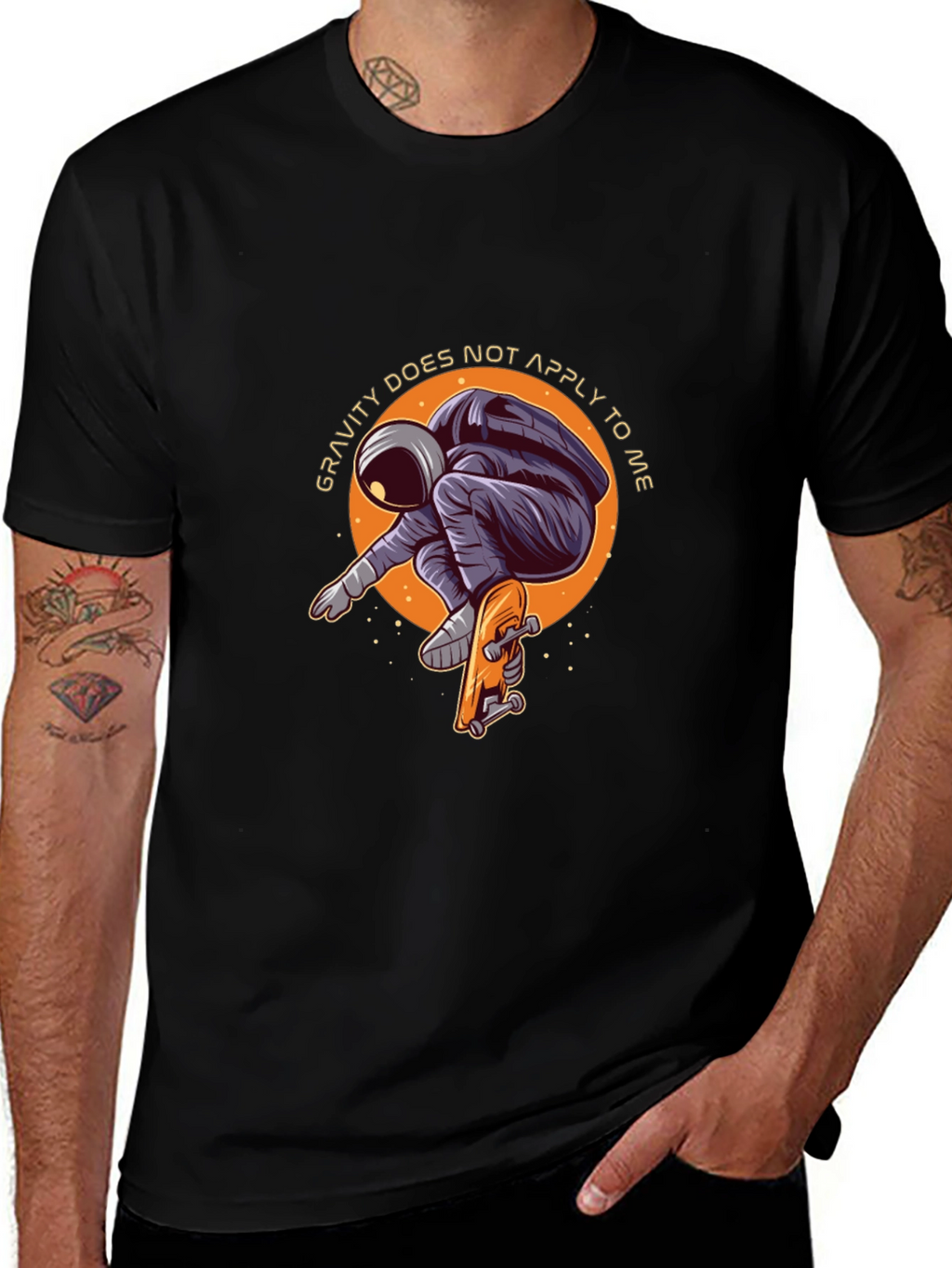 Astronaut Skateboarder T-Shirt