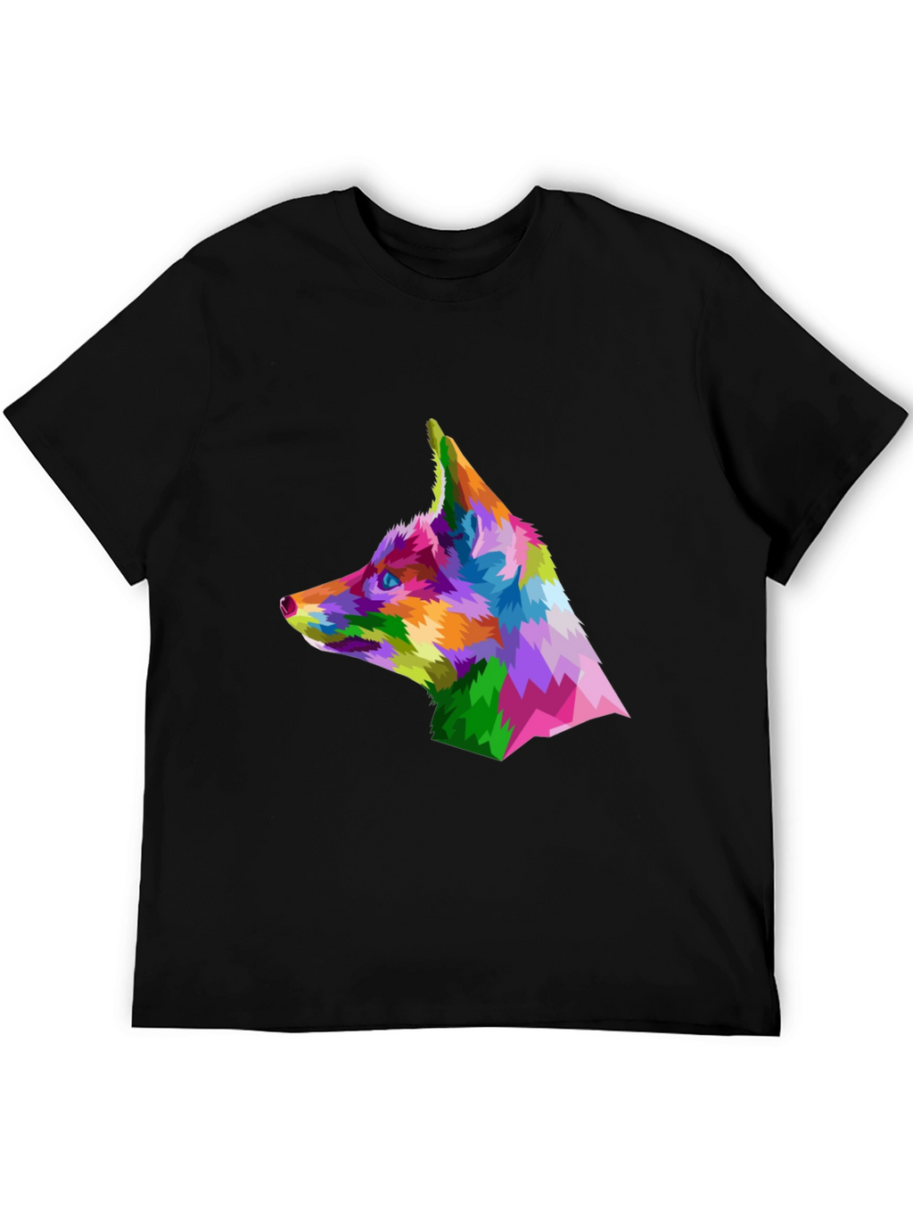 Geometric Fox Head T-Shirt