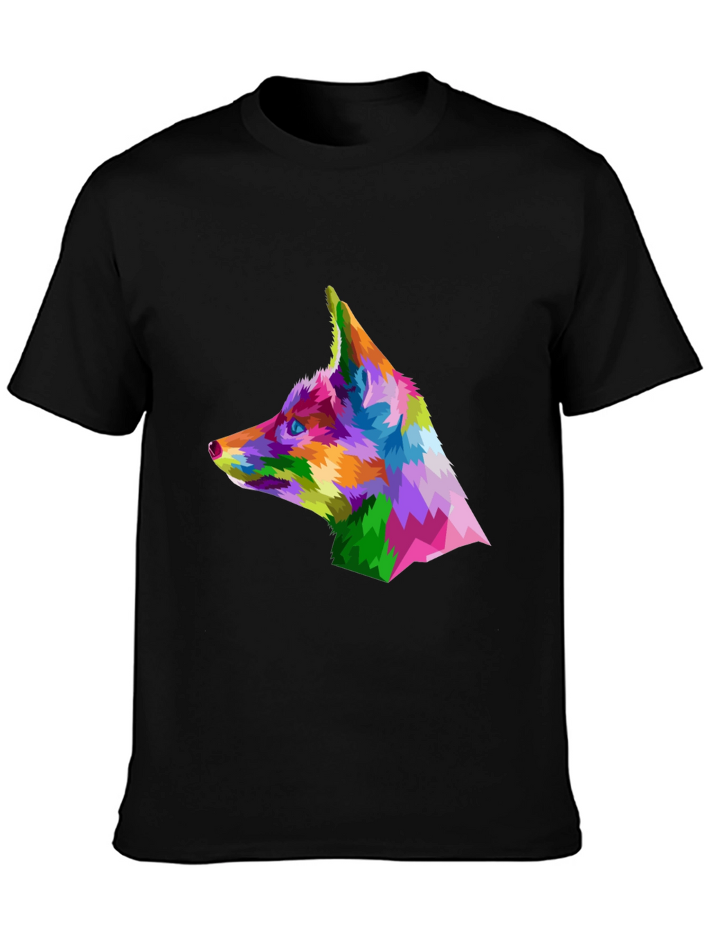 Geometric Fox Head T-Shirt