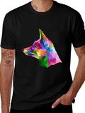 Geometric Fox Head T-Shirt