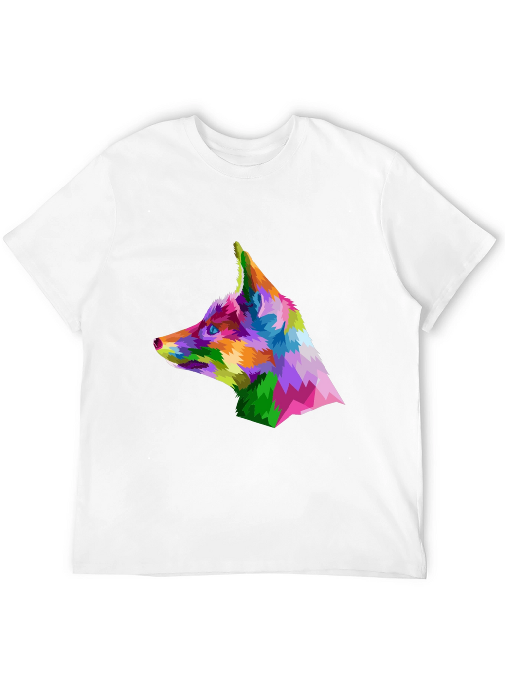 Geometric Fox Head T-Shirt