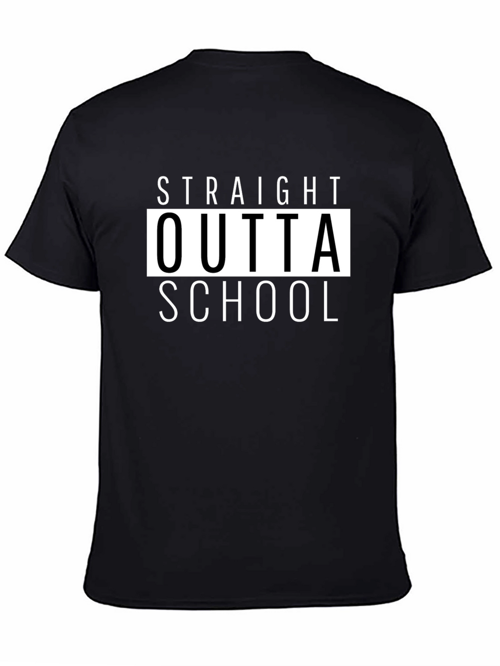 Straight Outta School Black Graphic Tee