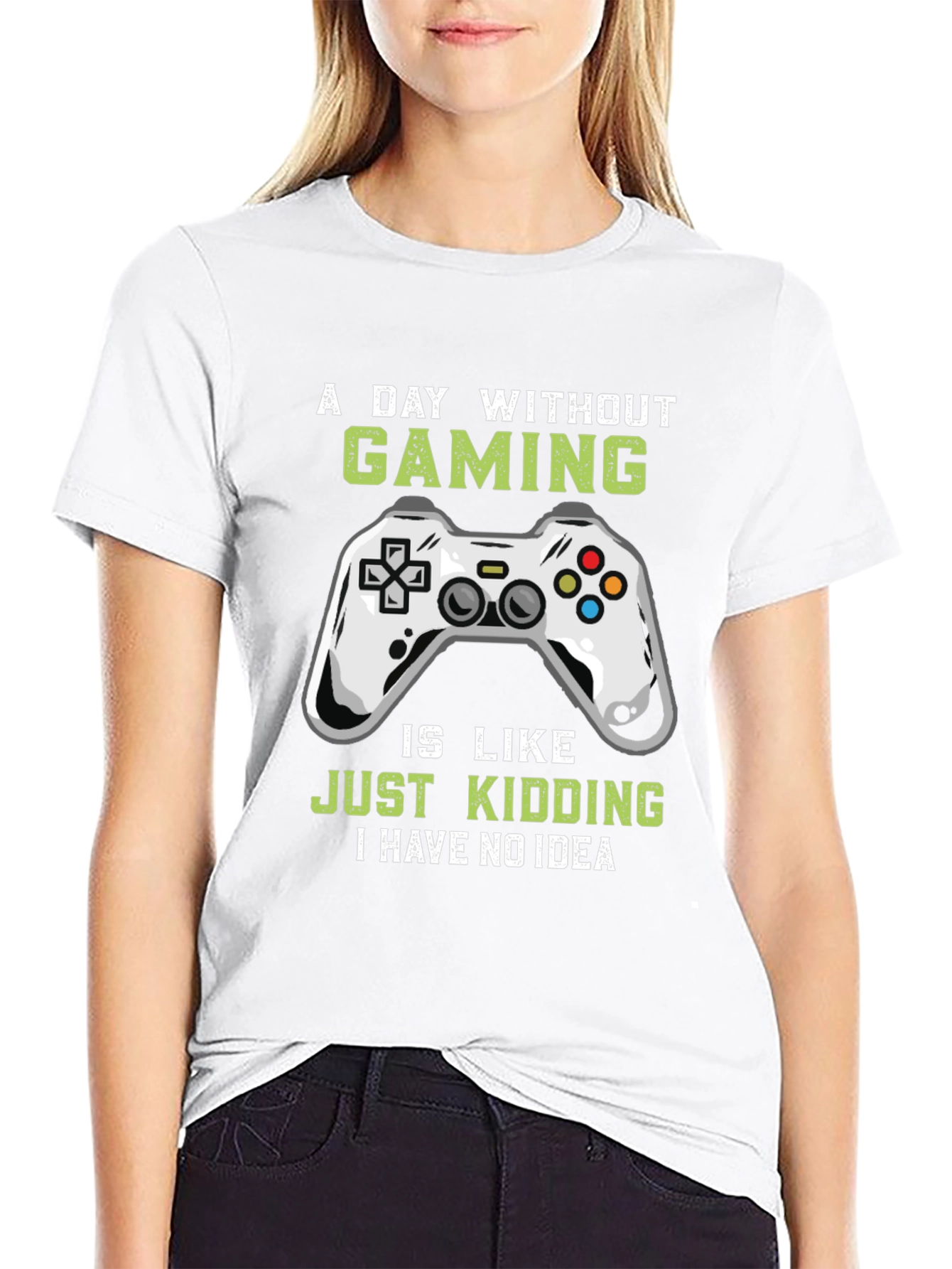 Funny Gamer T-Shirt - A Day Without Gaming