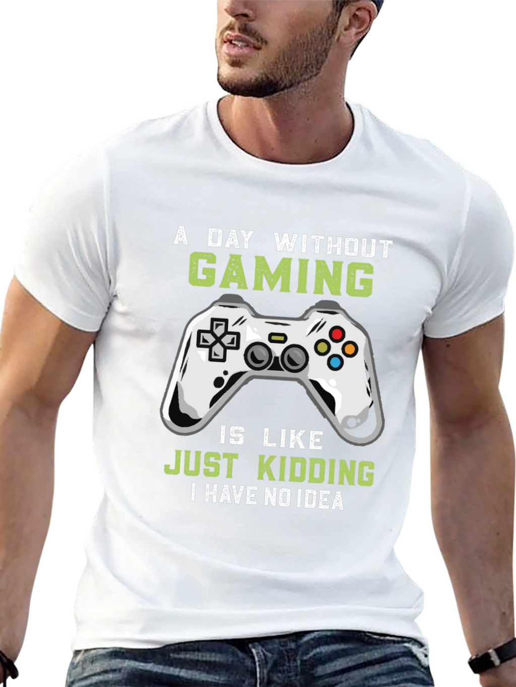 Funny Gamer T-Shirt - A Day Without Gaming