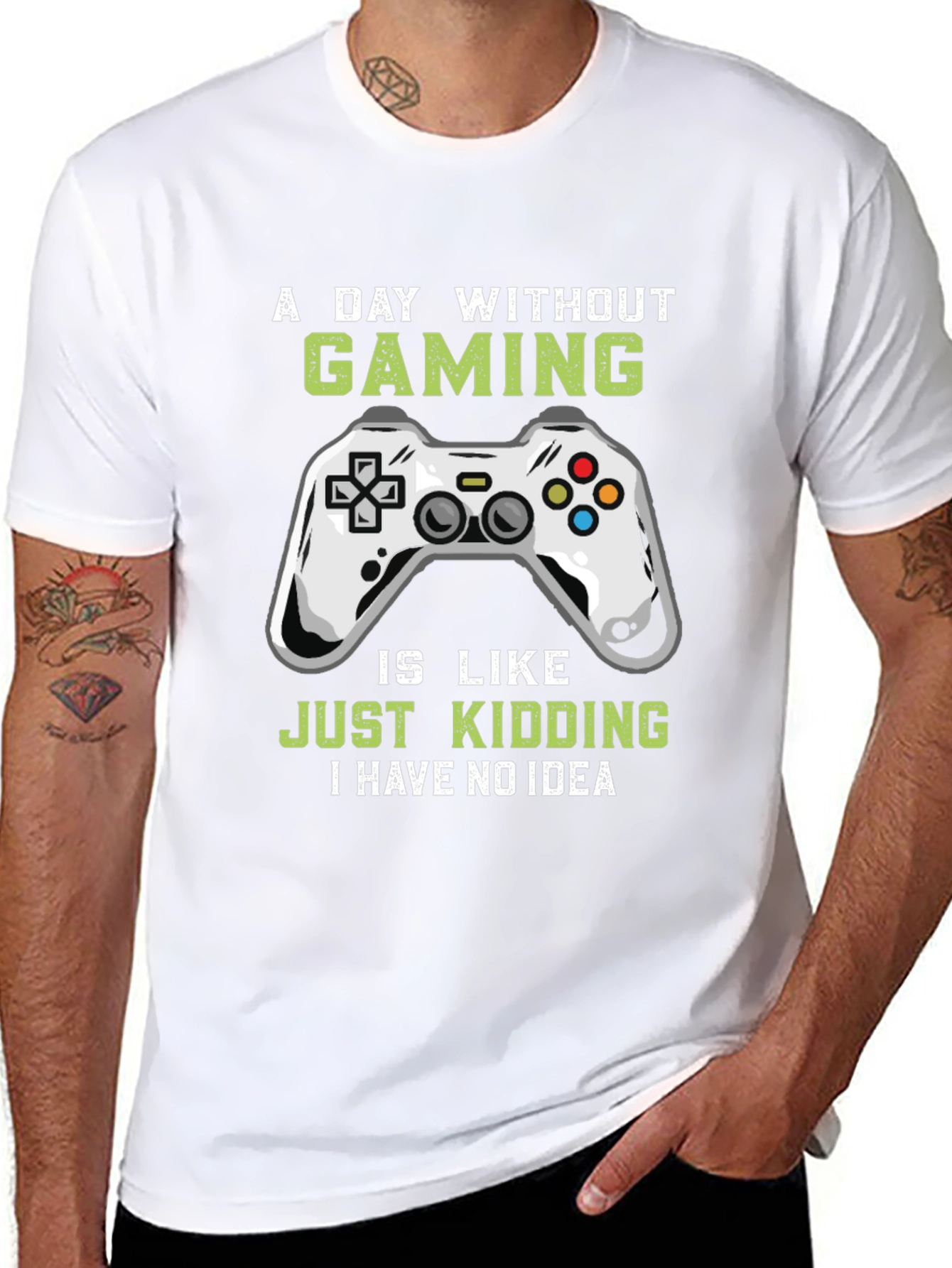 Funny Gamer T-Shirt - A Day Without Gaming