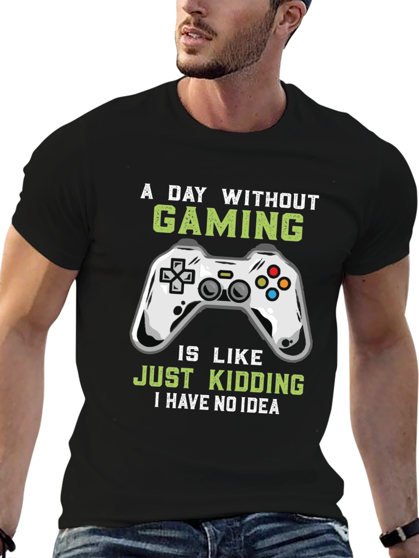 Funny Gamer T-Shirt - A Day Without Gaming