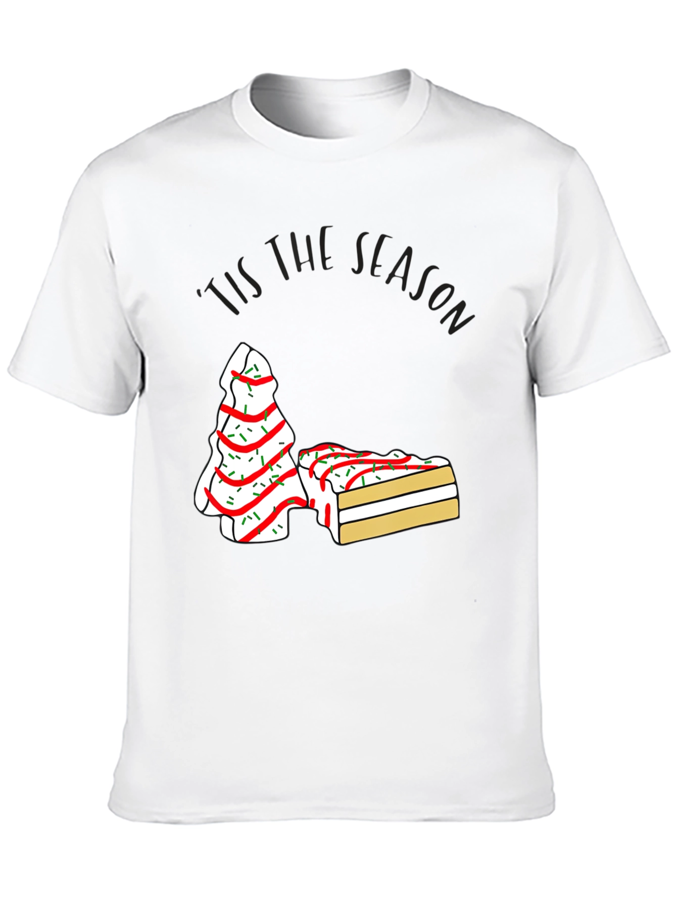 Festive Tis the Season Cake T-Shirt