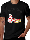 Festive Tis the Season Cake T-Shirt