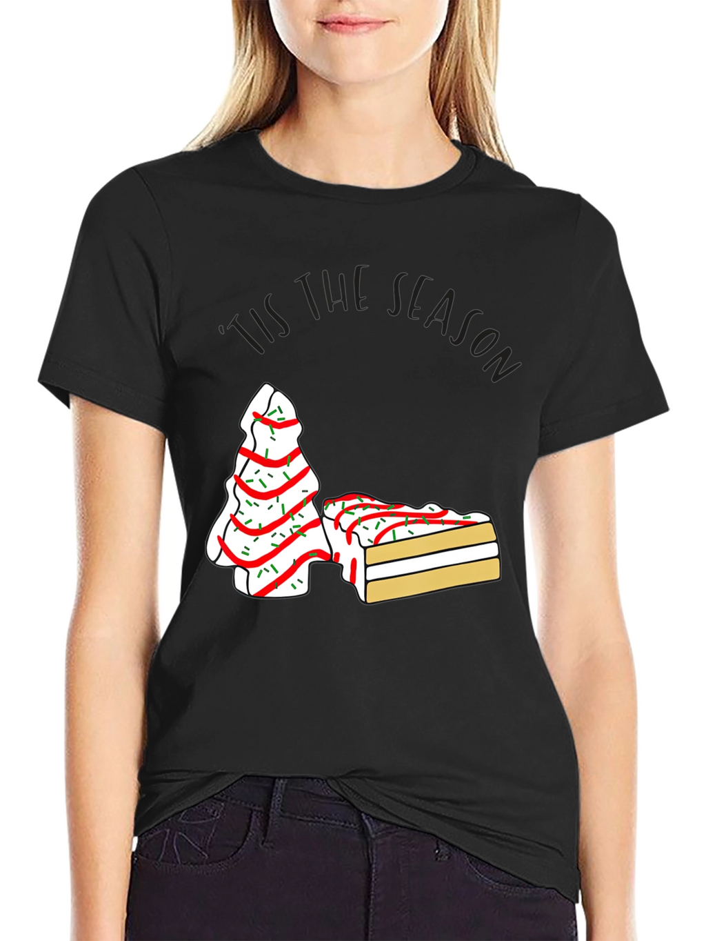 Festive Tis the Season Cake T-Shirt