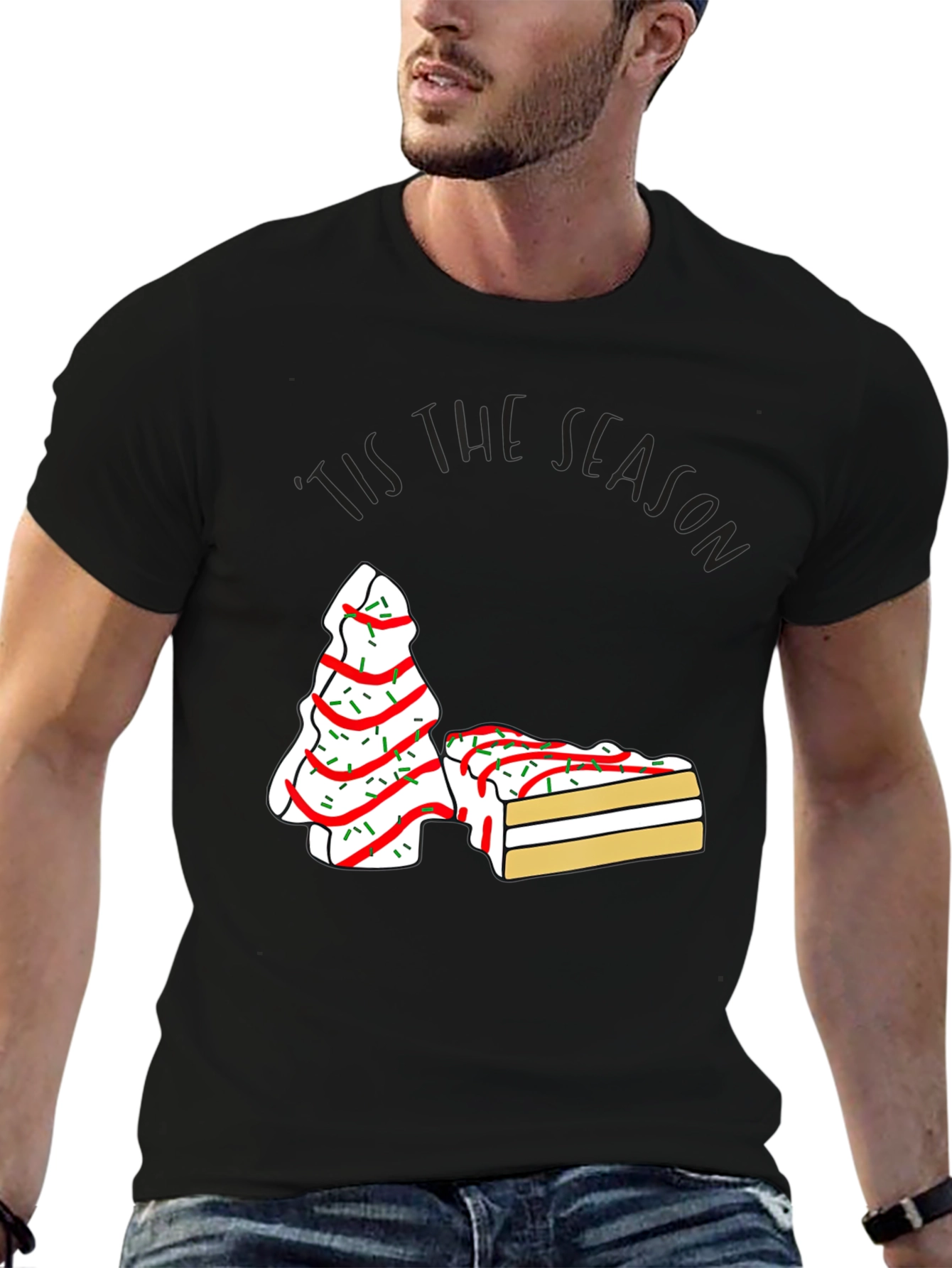 Festive Tis the Season Cake T-Shirt