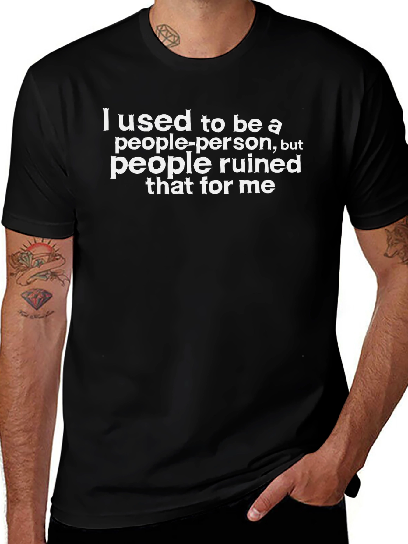 I Used To Be A People-Person Graphic T-Shirt