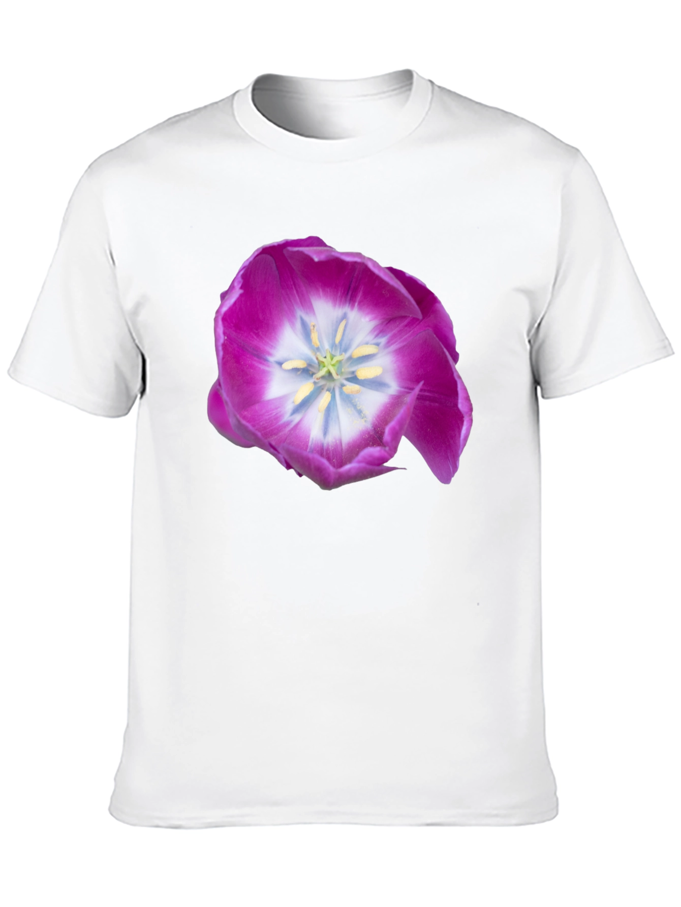 Floral Print T-Shirt - Casual Wear