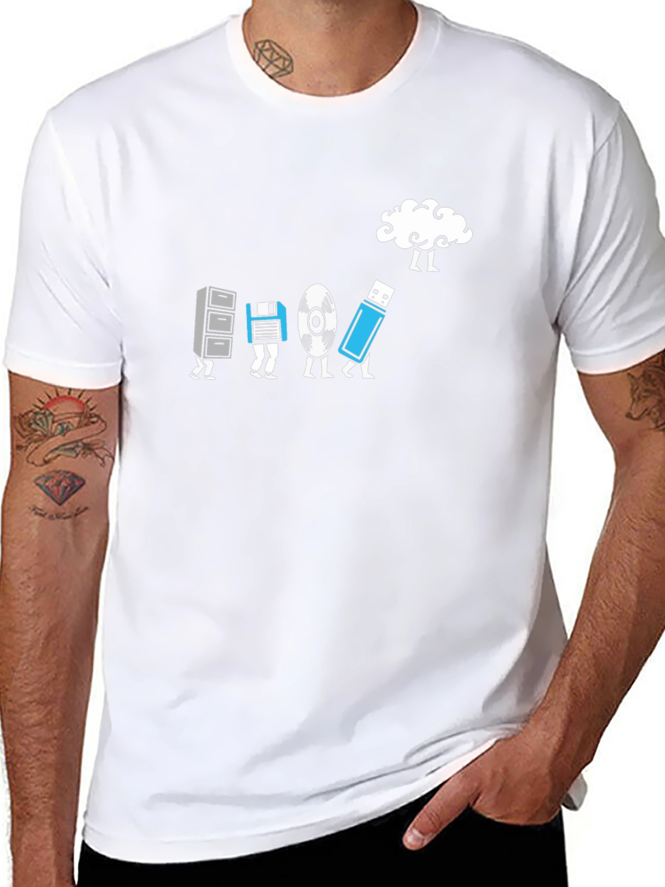 Evolution of Storage Funny Techie T-Shirt