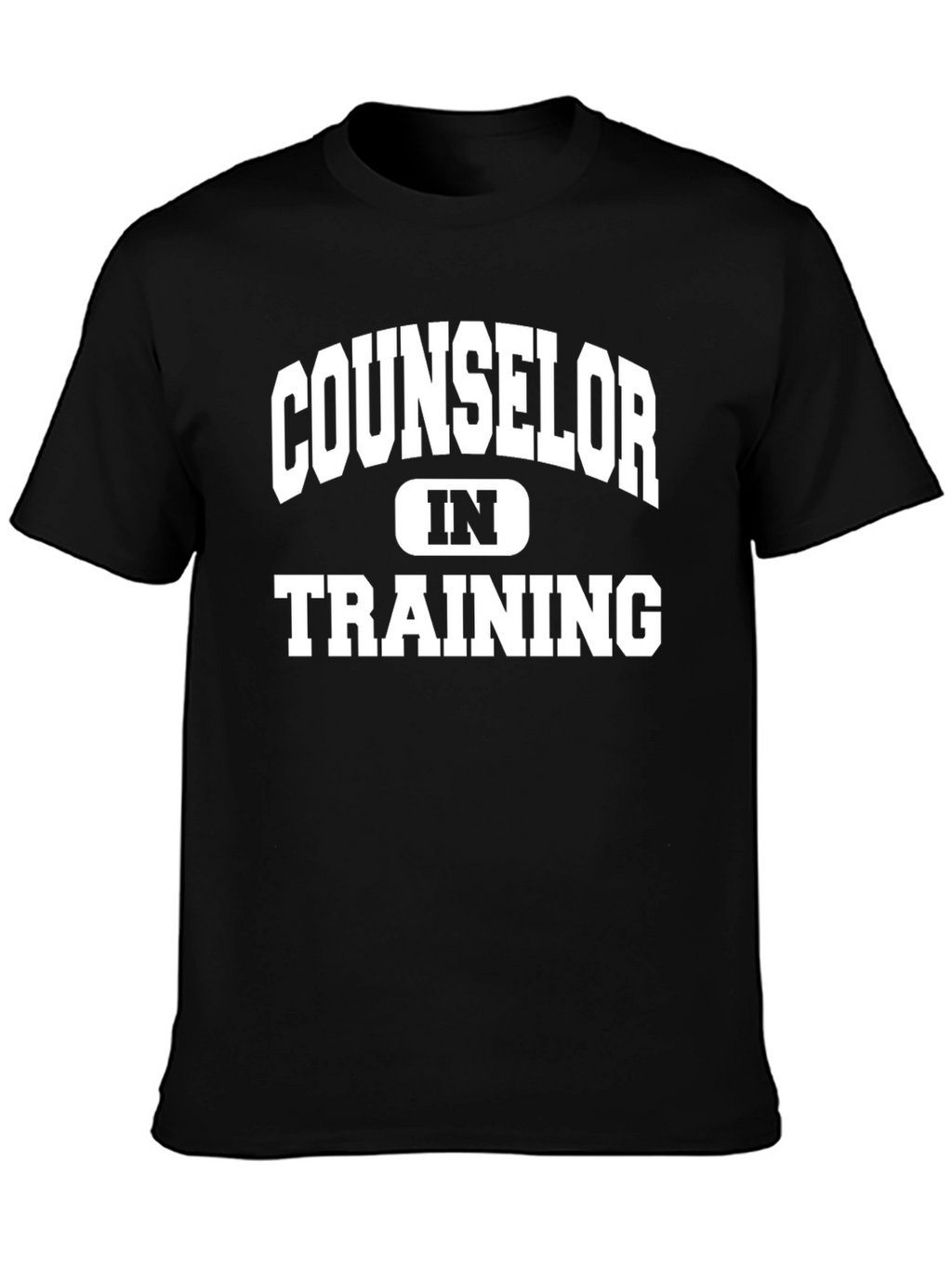 Counselor In Training Tee - Black Graphic T-Shirt