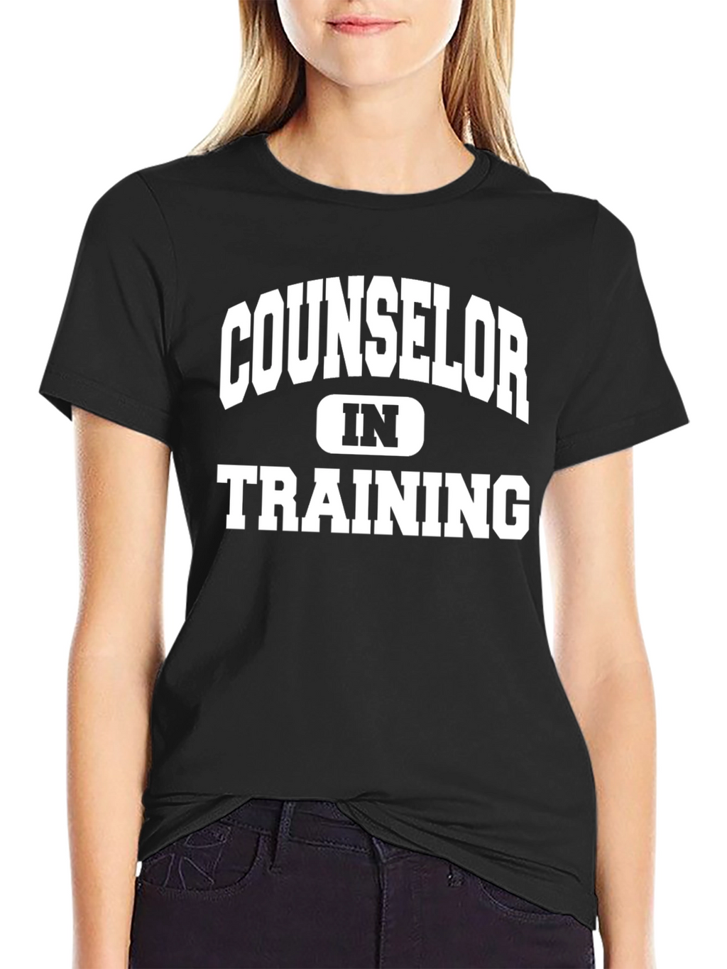 Counselor In Training Tee - Black Graphic T-Shirt