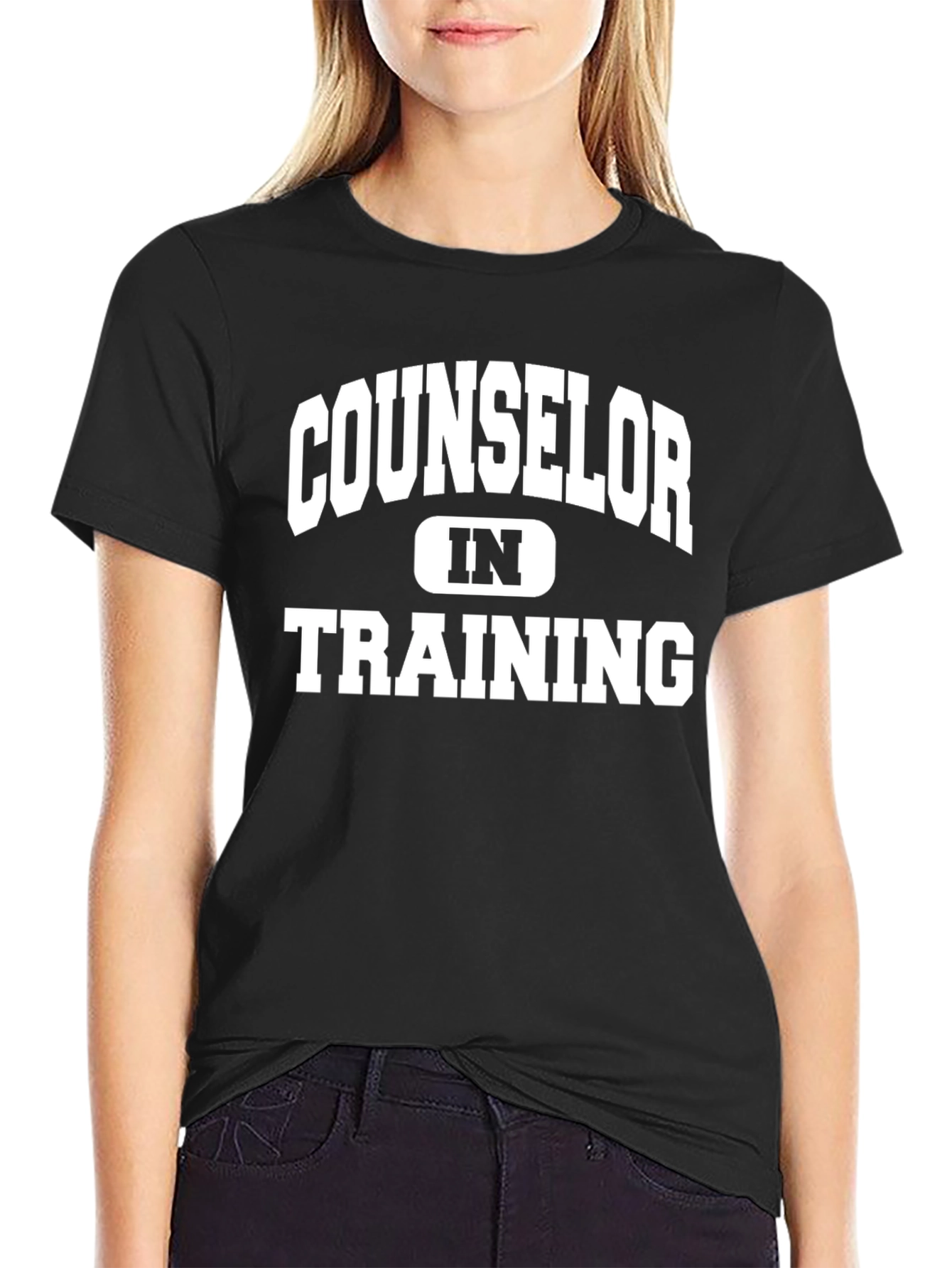 Counselor In Training Tee - Black Graphic T-Shirt