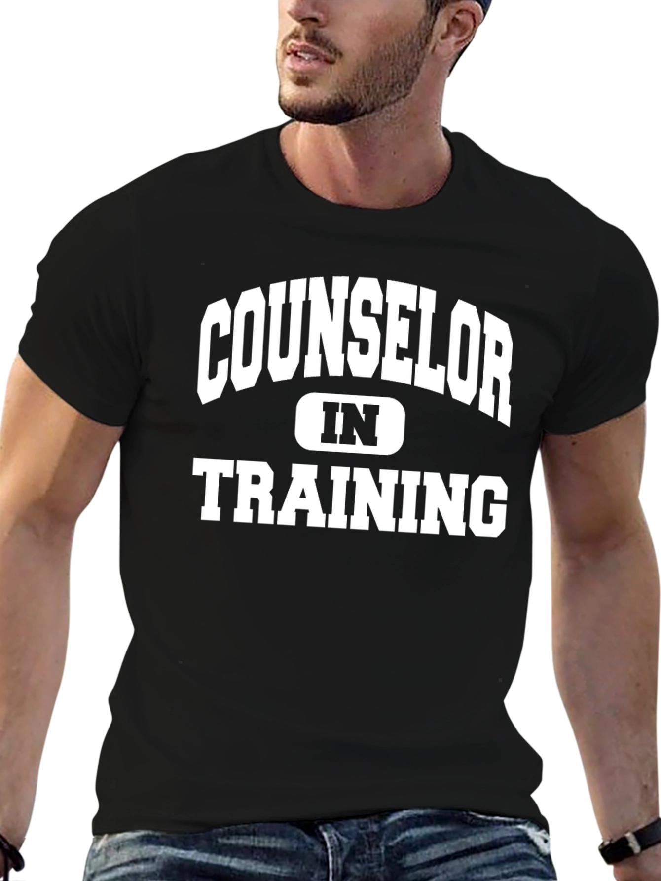 Counselor In Training Tee - Black Graphic T-Shirt