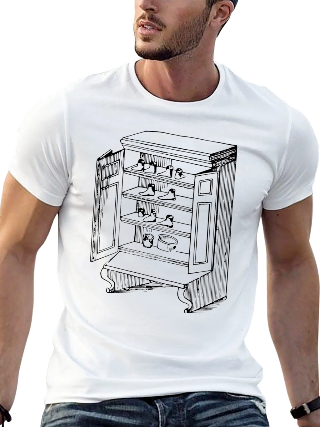 Novelty Furniture Cabinet Graphic Tee - Unique Design