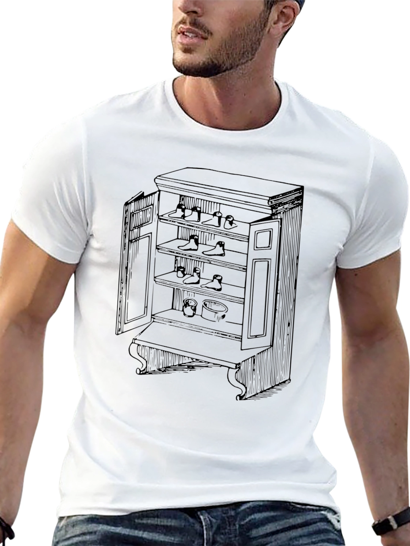 Novelty Furniture Cabinet Graphic Tee - Unique Design