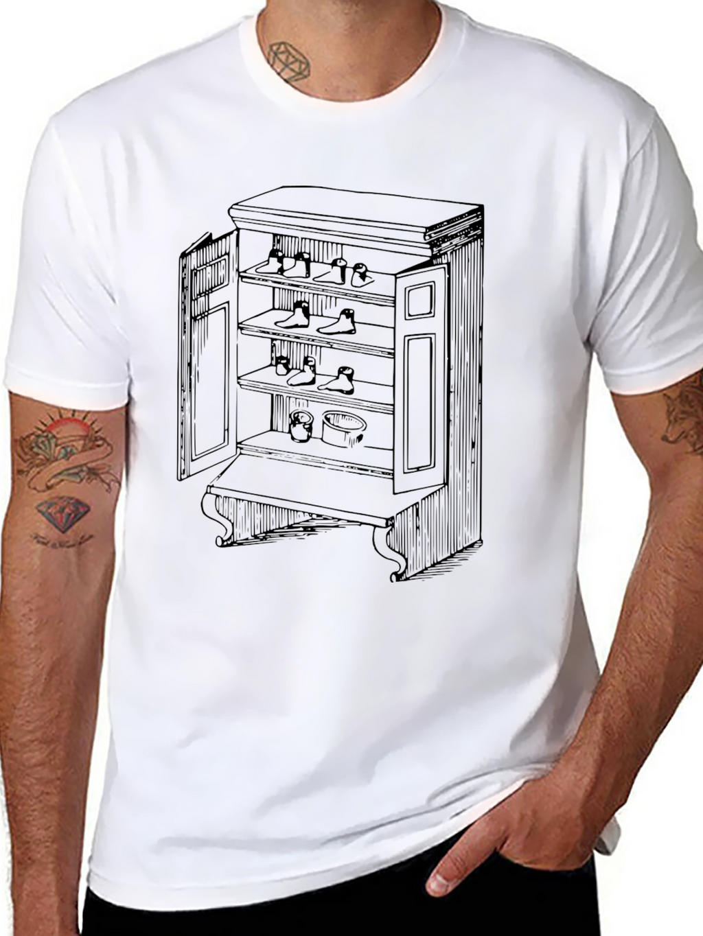 Novelty Furniture Cabinet Graphic Tee - Unique Design