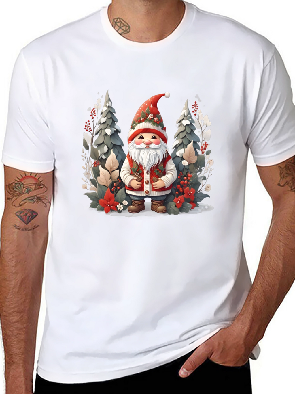 Festive Gnome Graphic Tee