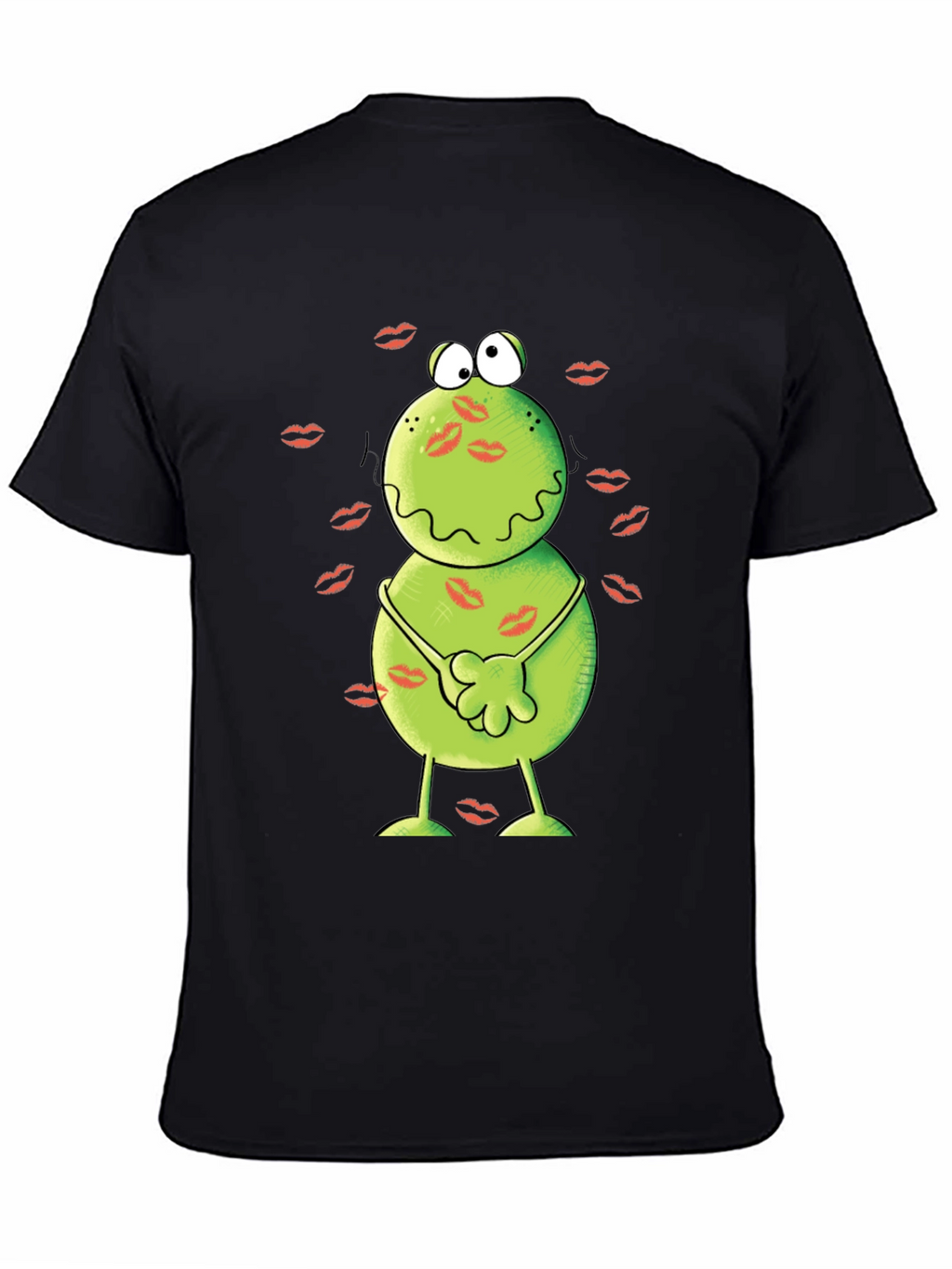 Kissed Frog Graphic Tee - Mens Black T-Shirt
