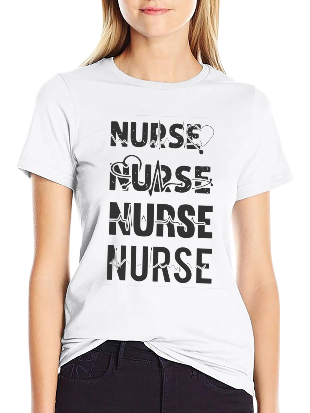 Nurse Graphic Print T-Shirt - Medical Profession Apparel