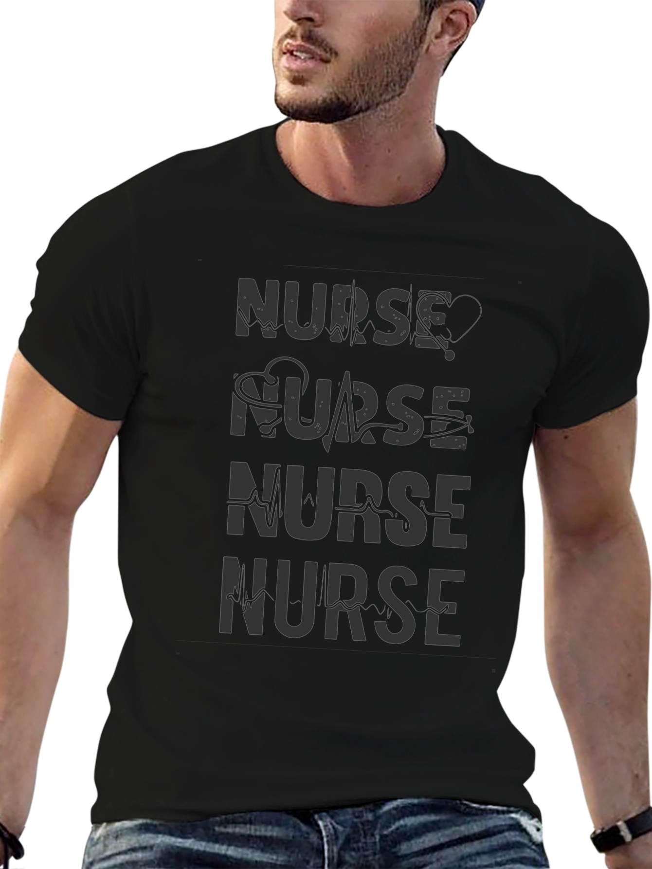 Nurse Graphic Print T-Shirt - Medical Profession Apparel