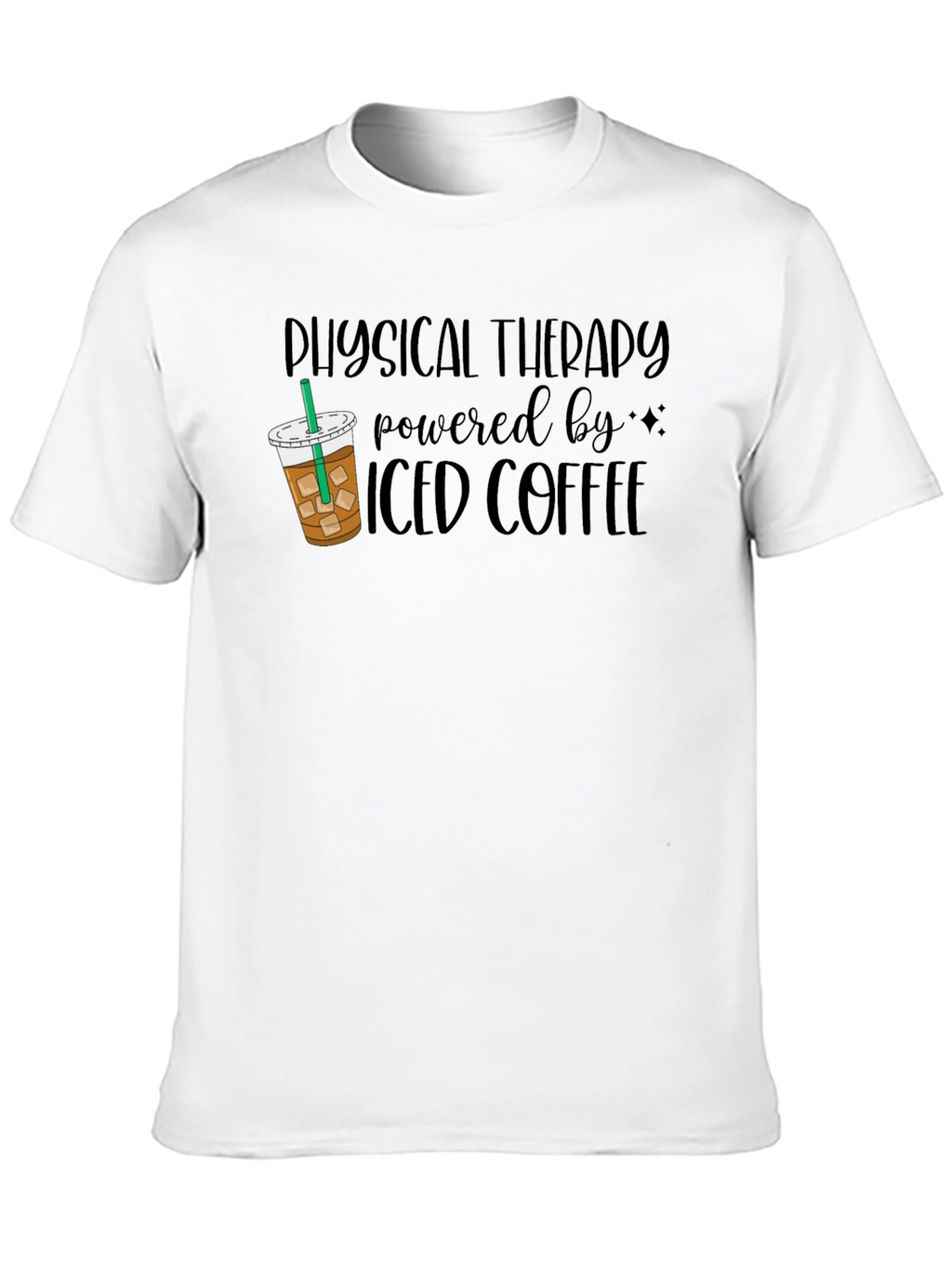 Physical Therapy Iced Coffee Black T-Shirt
