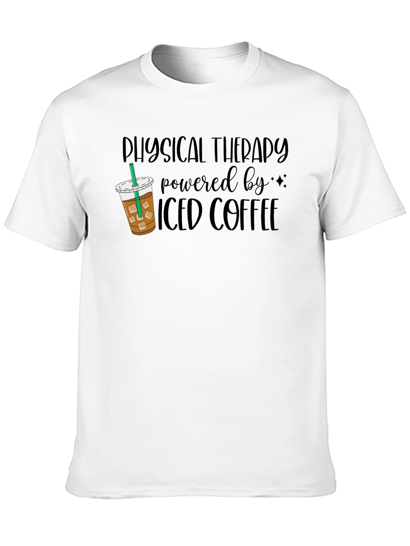 Physical Therapy Iced Coffee Black T-Shirt