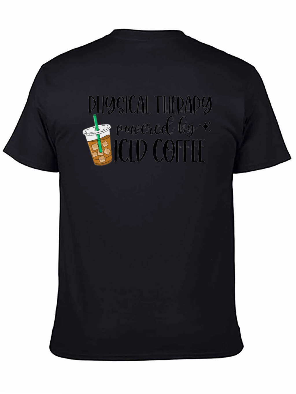 Physical Therapy Iced Coffee Black T-Shirt
