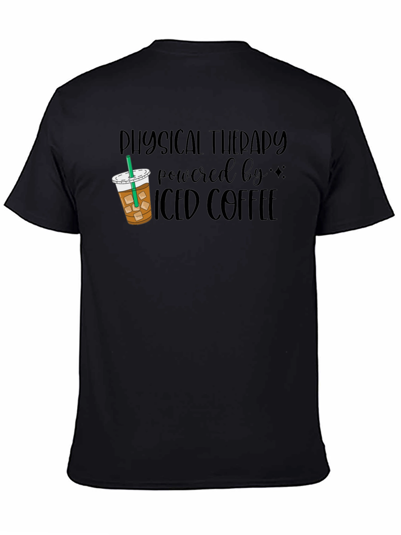 Physical Therapy Iced Coffee Black T-Shirt