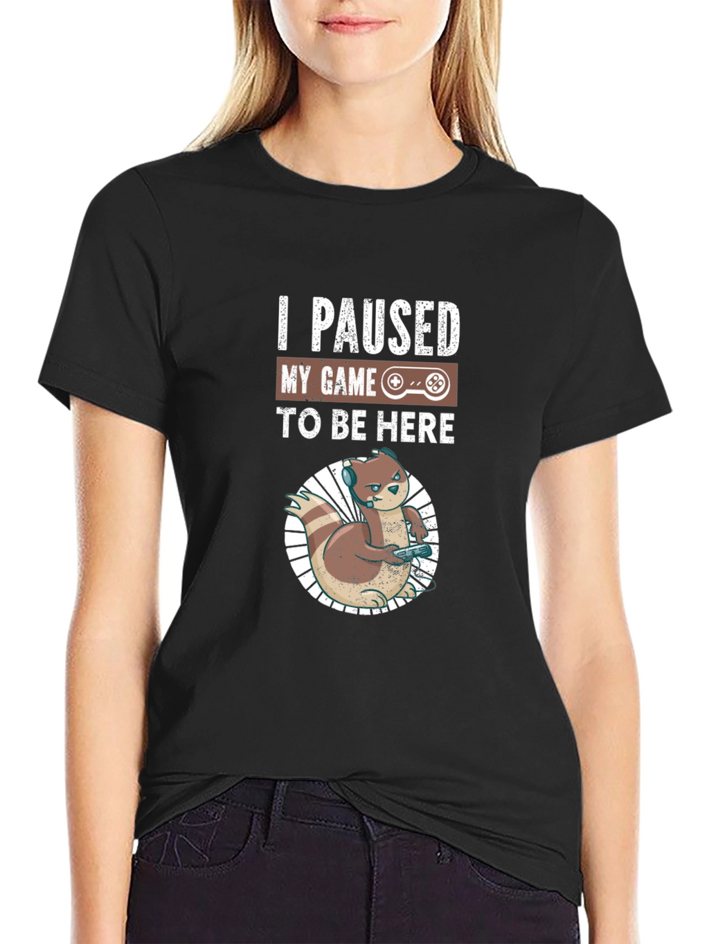 I Paused My Game to Be Here Gamer T-Shirt