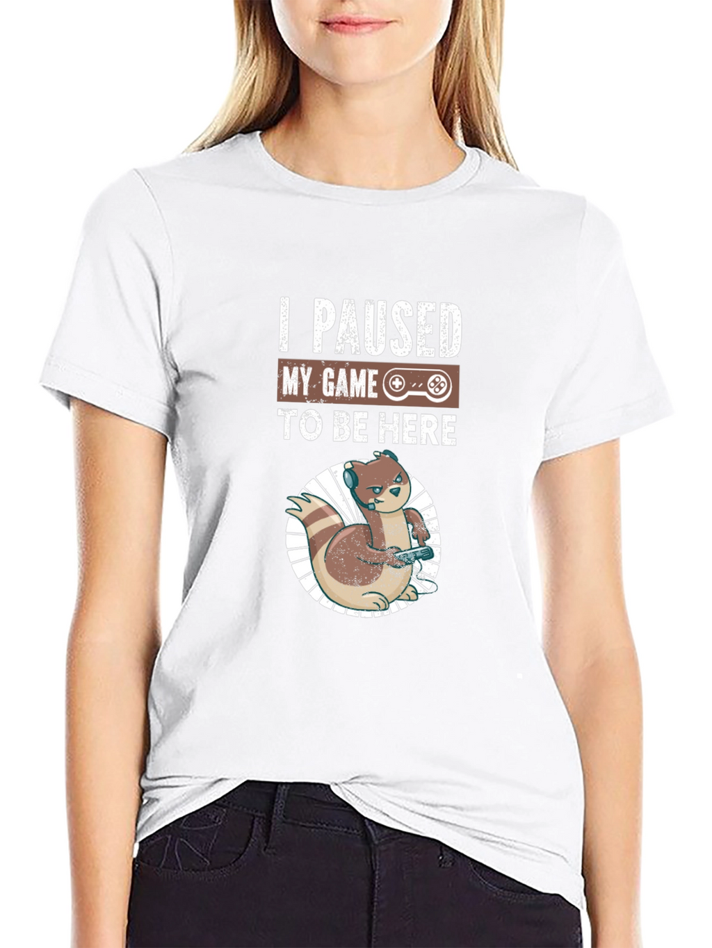 I Paused My Game to Be Here Gamer T-Shirt