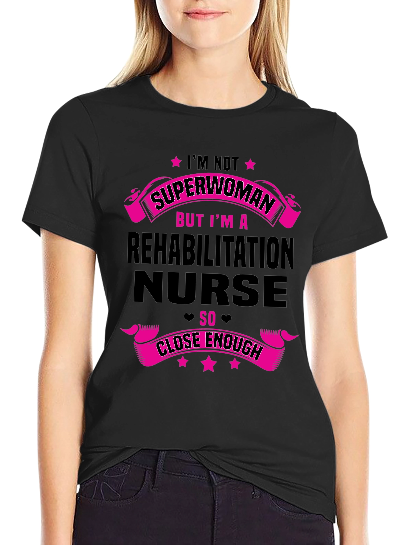 Rehabilitation Nurse Superwoman Graphic T-Shirt